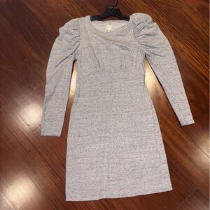 Gray Long Sleeve Dress